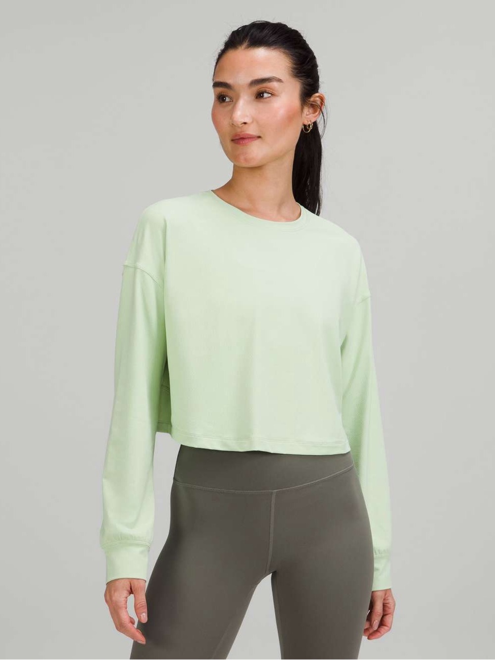 Lululemon Muscle Love Long Sleeve Creamy Mint Size 4 NWT